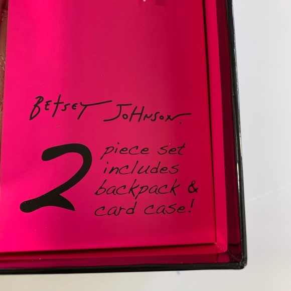 Betsey Johnson Pug Frenchie Dog Backpack & Card Wallet Key Chain Holiday Set main image 4
